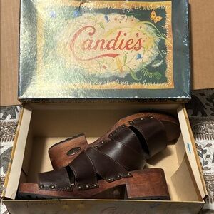 Candie's Dark Brown Platform Sandals